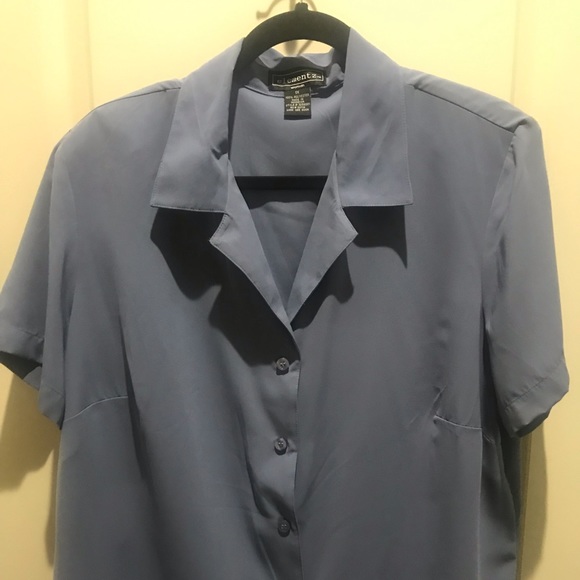 Elementz Tops - Elementz 1X Periwinkle Blouse Elementz Tops - Elementz 1X Periwinkle Blouse